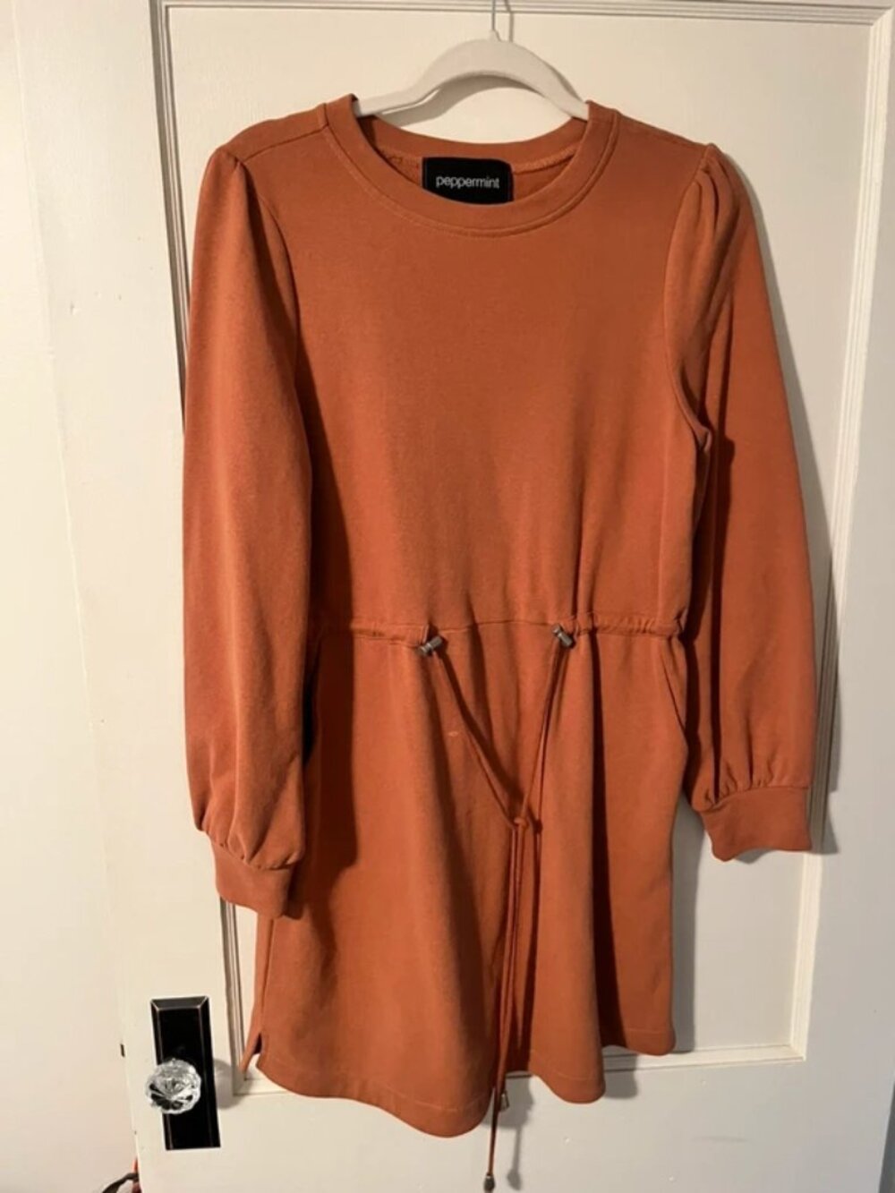 Peppermint sweatshirt dress